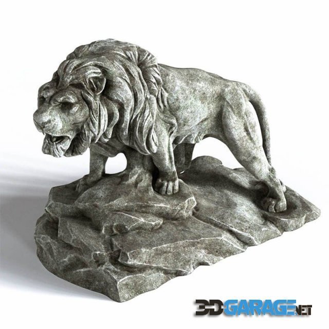 3d-model – Sculpture of a lion