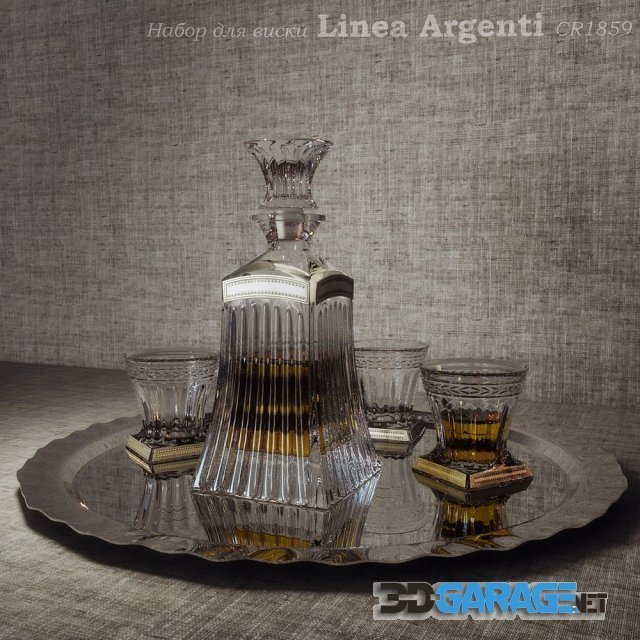 3d-model – Set for whiskey Linea Argenti CR1859