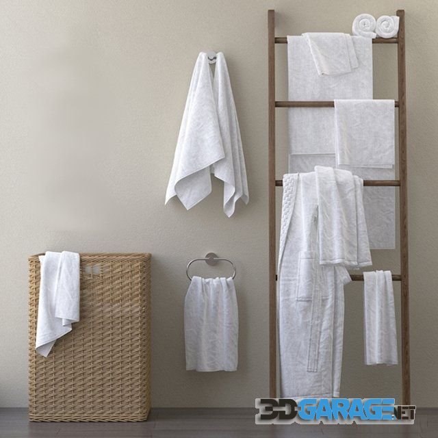3d-model – Set of towels for the bathroom 30