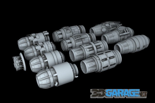 Ship Engine Pack Part 3D model