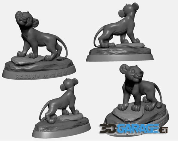 3d-Print Model – Simba Lion King Hakuna Matata