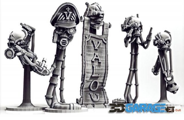 3d-Print Model – Skull Bots