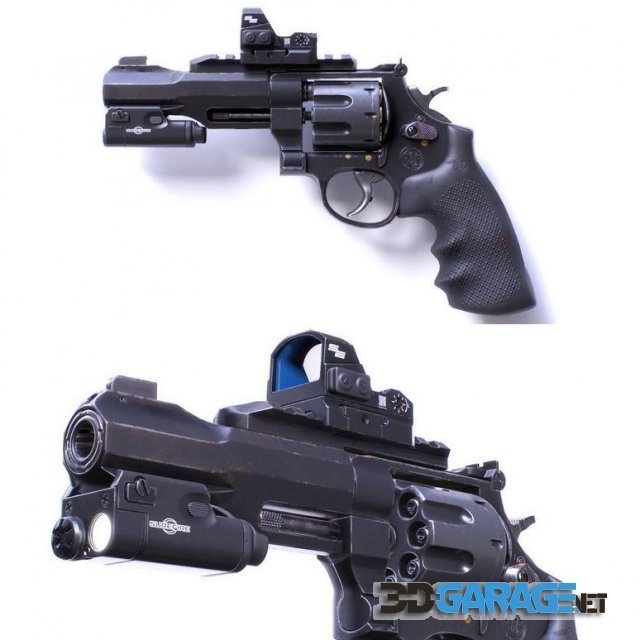 3d-model – Smith And Wesson MP R8 Revolver