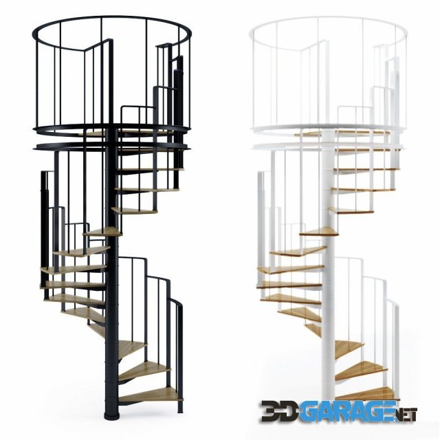 3d-model – Spiral staircase 3