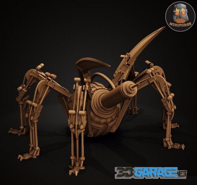 3d-Print Model – Steampunk Spider