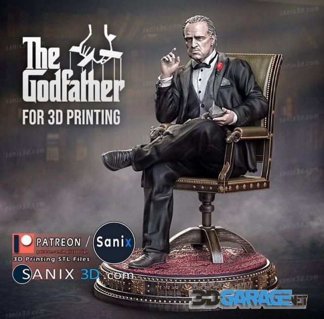 3d-Print Model – The Godfather (Marlon Brando)
