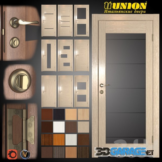 3d-model – Union Doors (10 pcs. 16 colors) Infinity Collection