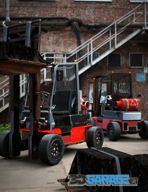 Daz3D – Warehouse Forklift
