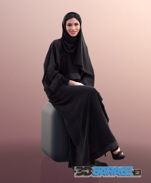 3D-Scan People – Myriam girl in oriental clothing