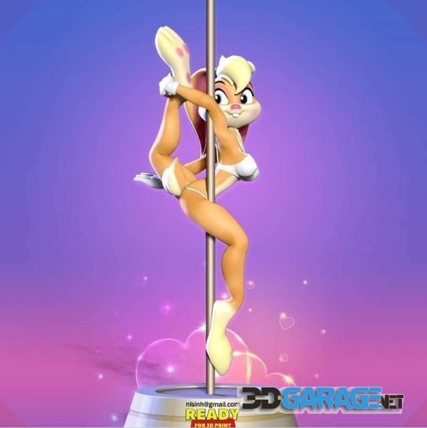 3D-Print Model – Lola Bunny – Pole Dancing