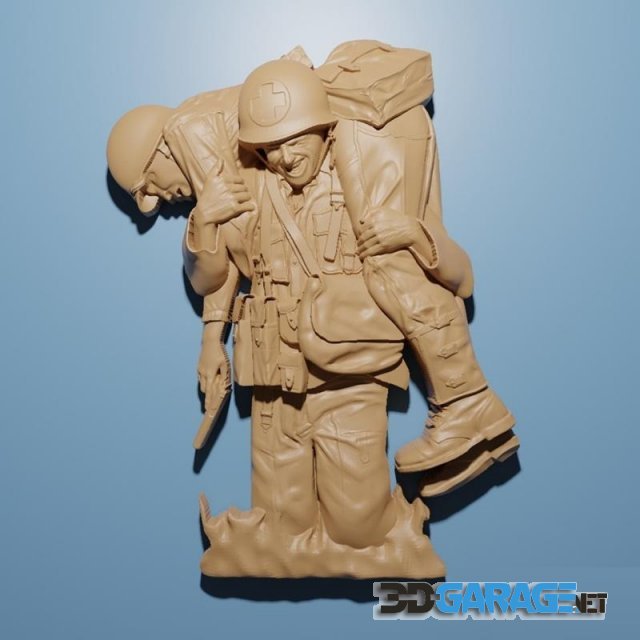 3D-Print Model – Medic carry soldier