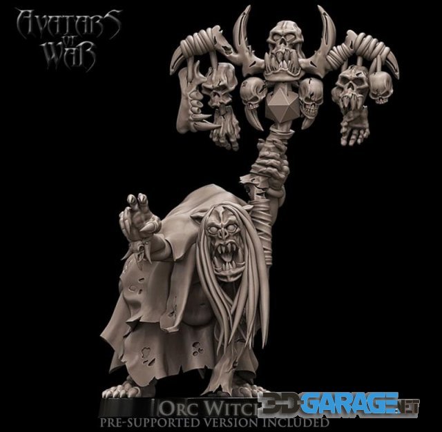 3D-Print Model – Orc Witch