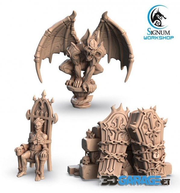 3D-Print Model – Scenery Elements from the Vampires of Styx