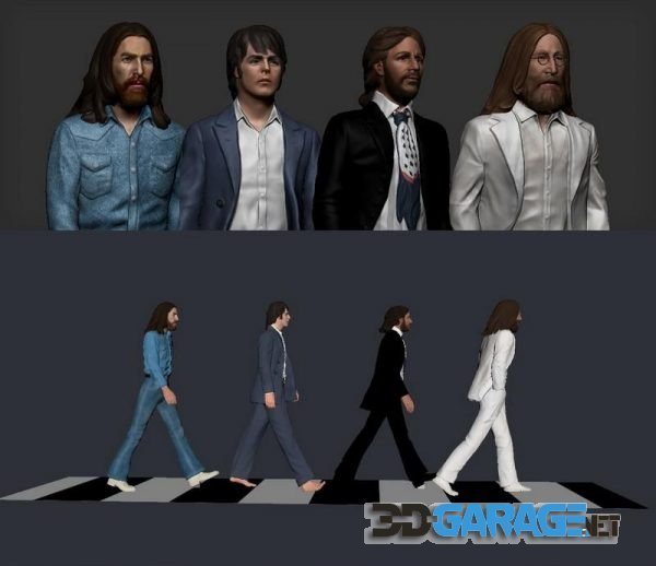 3D-Print Model – The Beatles – Abbey Road