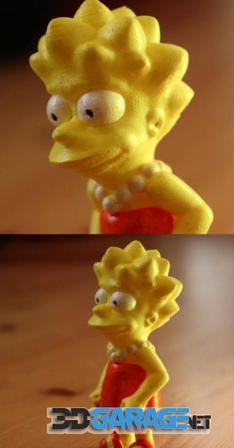 3D-Print Model – The Simpsons – Lisa Simpson