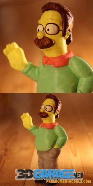 3D-Print Model – The Simpsons – Ned Flanders