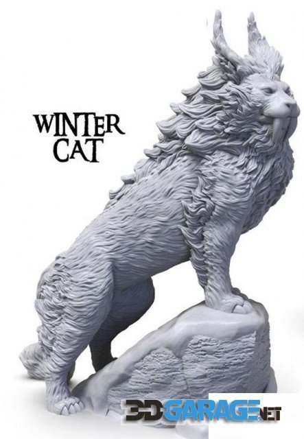 3D-Print Model – Winter Wild Cat