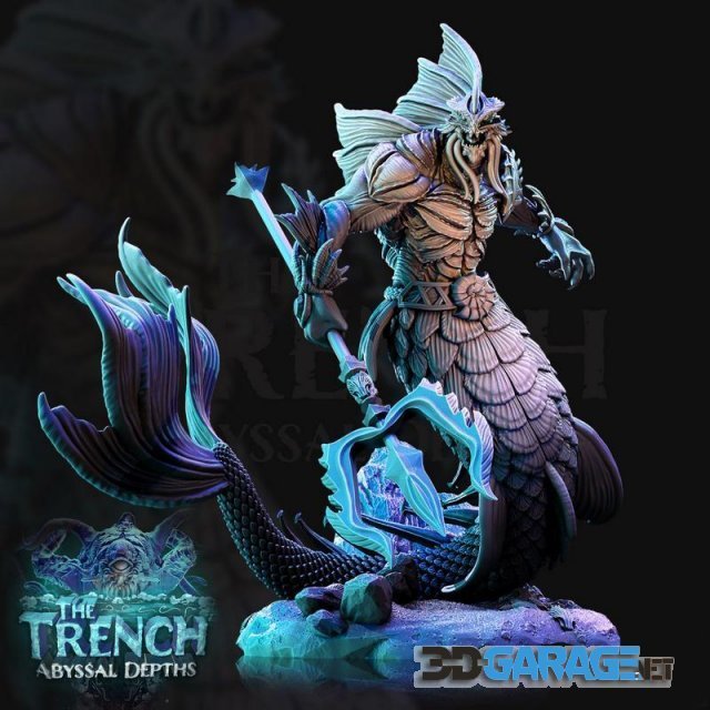 3d-Print Model – Abyssal Depths – The Trench Merrow 1