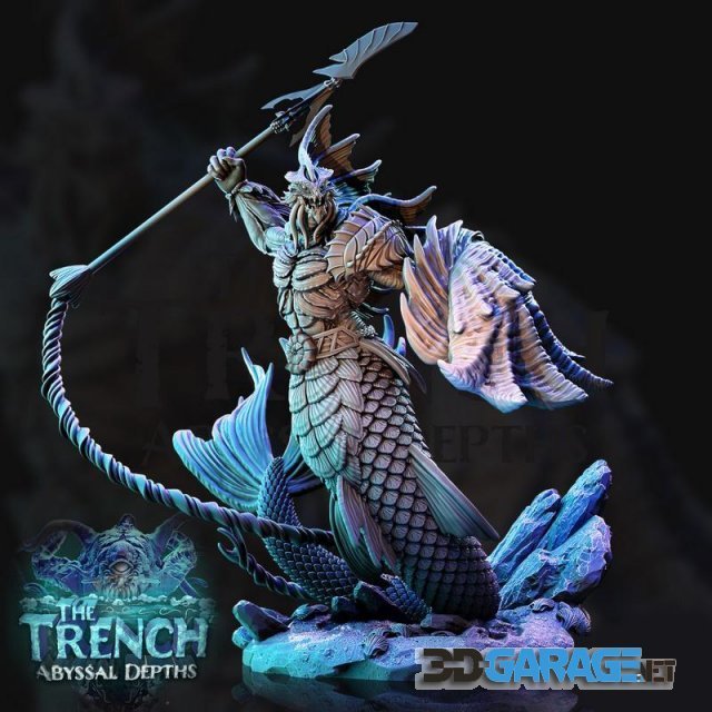 3d-Print Model – Abyssal Depths – The Trench Merrow 2