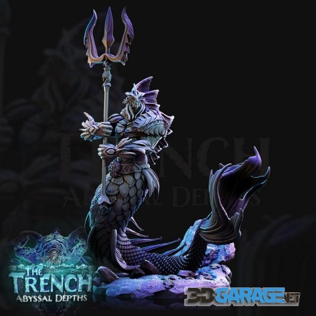 3d-Print Model – Abyssal Depths – The Trench Merrow 3