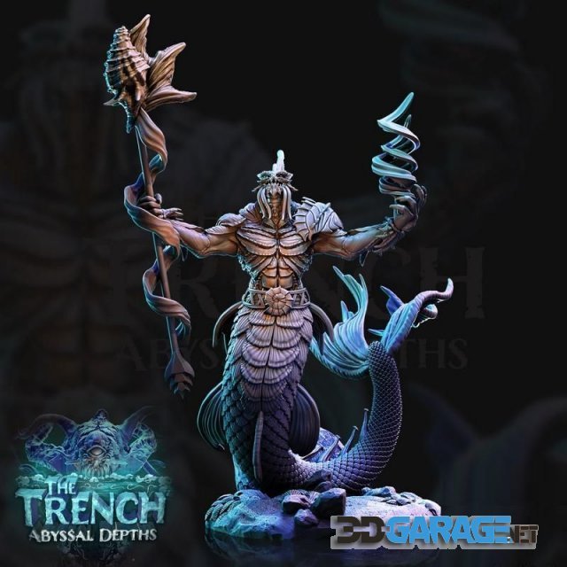 3d-Print Model – Abyssal Depths – The Trench Merrow 4
