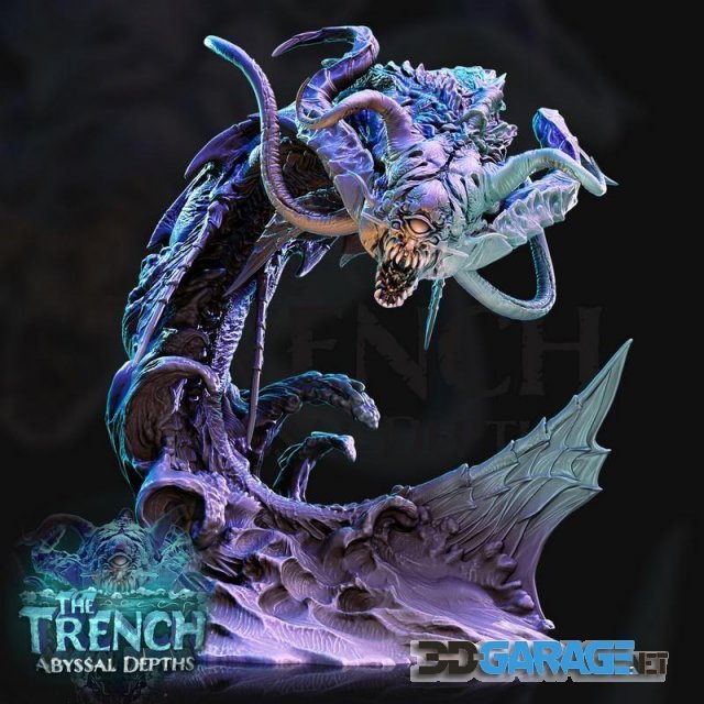 3d-Print Model – Abyssal Depths – The Trench Slaudrul, the Aboleth
