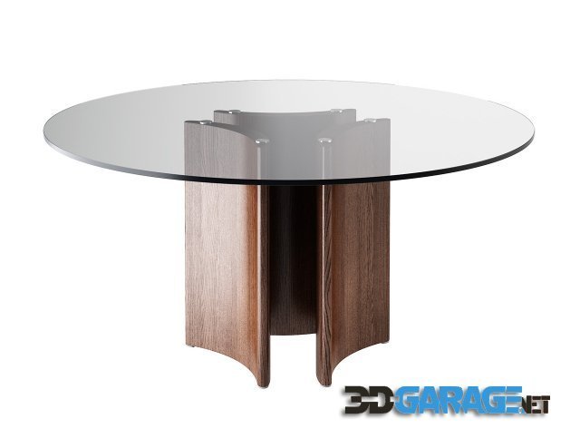 3D-Model – Alan Tondo 3 Gambe C Dining Table by Porada