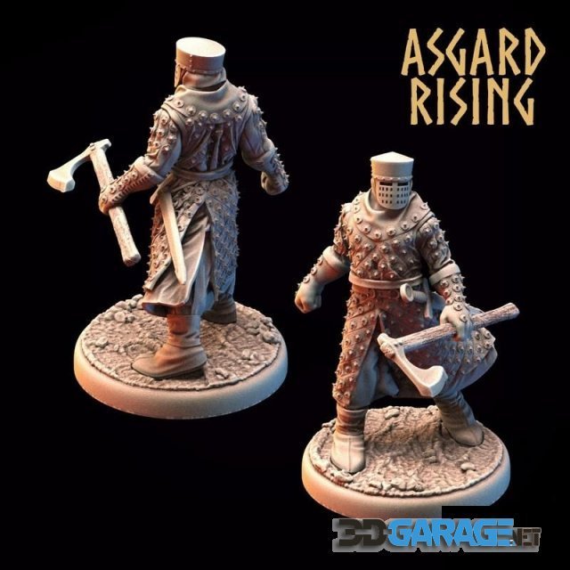 3d-Print Model – Asgard Rising – Medieval Knight 1