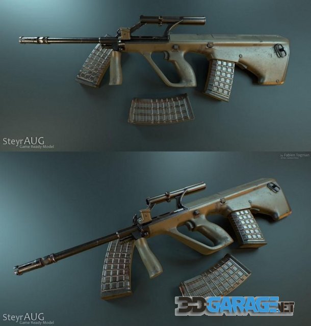 3d-model – Assault rifle Steyr AUG