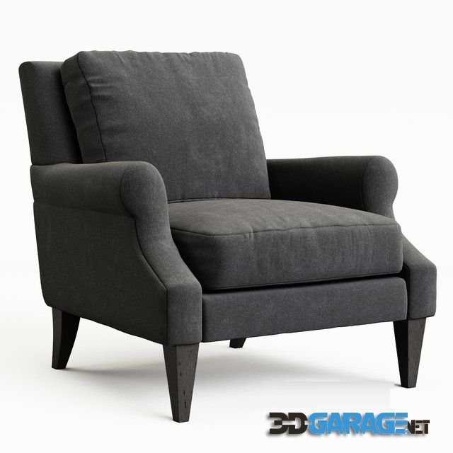 3d-model – Barbara Barry Sitwell Lounge chair by Henredon