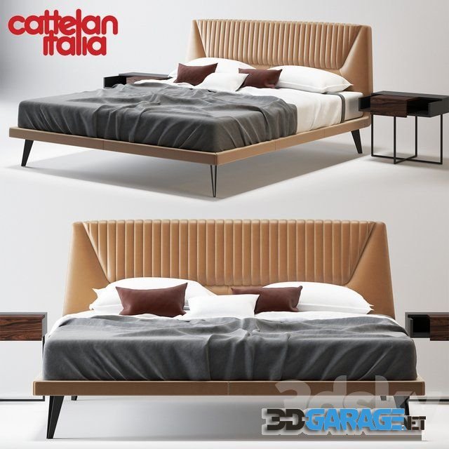 3d-model – Bed Cattelan Italia AMADEUS