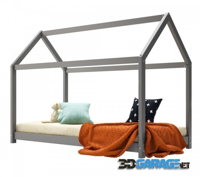 3D-Model – Birlea House Kids Bed by Birlea