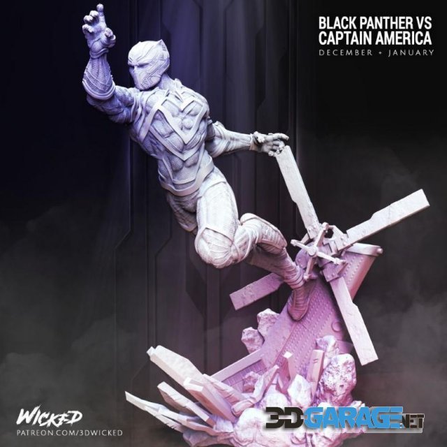 3d-Print Model – Black Panther
