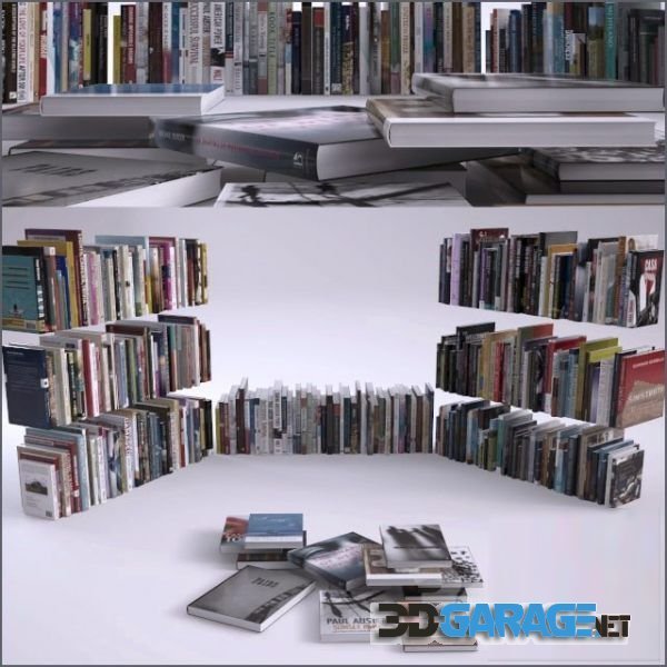 3D-model – books