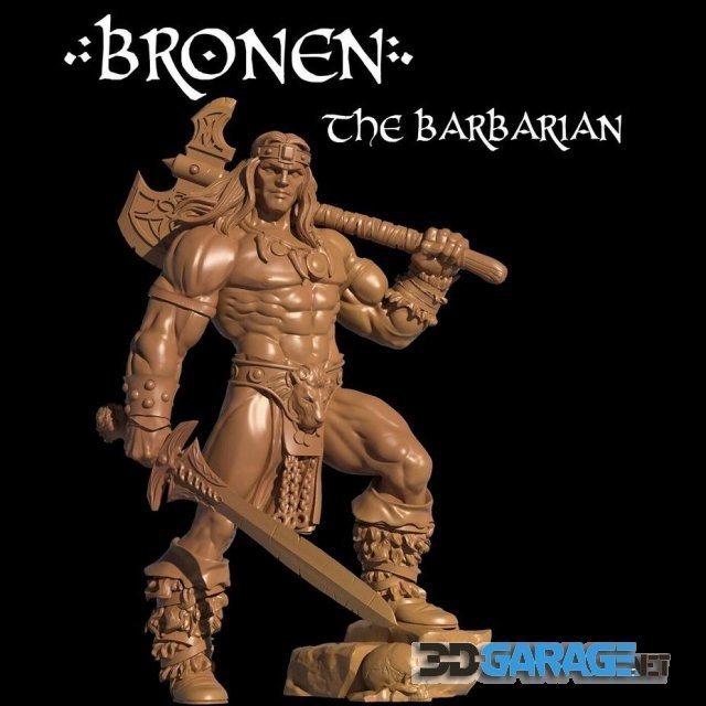 3d-Print Model – Bronen The Barbarian