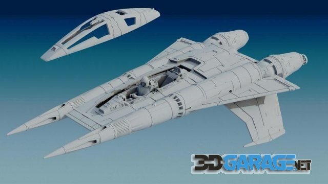 3d-Print Model – Buck Rogers StarFigther Thunder Fighter
