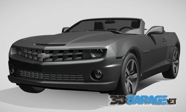 3D-Model – Chevrolet Camaro EU version 2012 Convertible