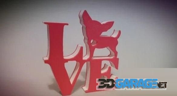 3d-Print Model – Chihuahua Love