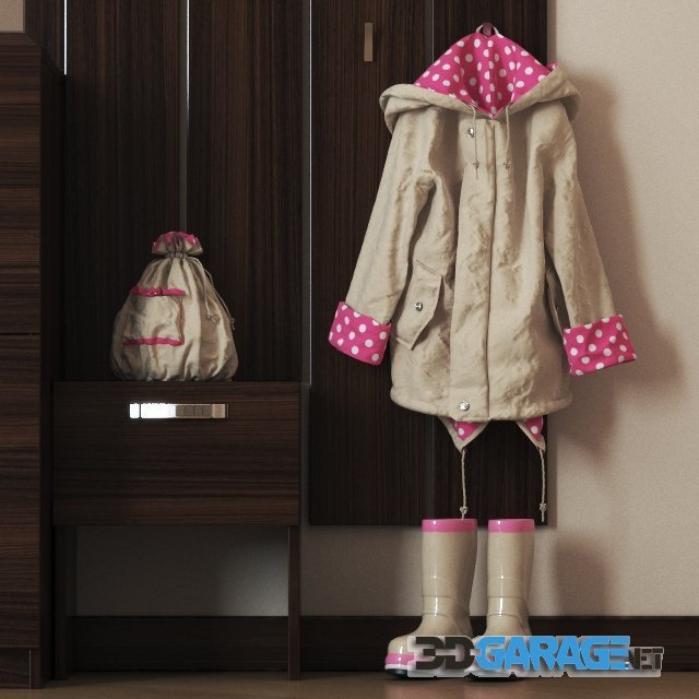 3d-model – Children's accessories for the hallway