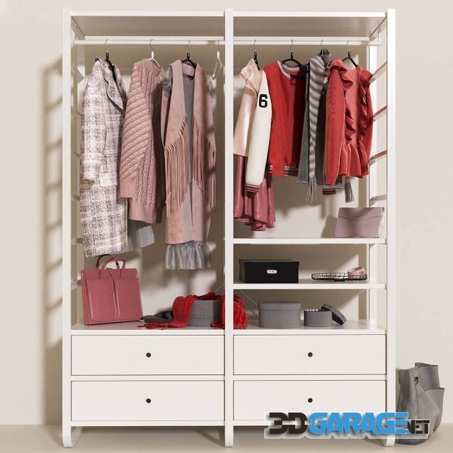 3d-model – Clothes, wardrobe IKEA