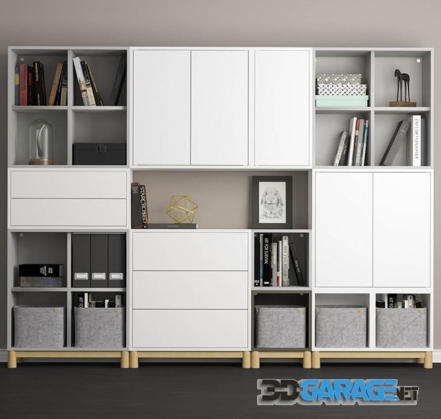 3d-model – Combination of cabinets with legs Ikea Eket