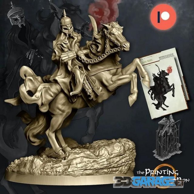 3d-print Model – Dark Assassin Mounted