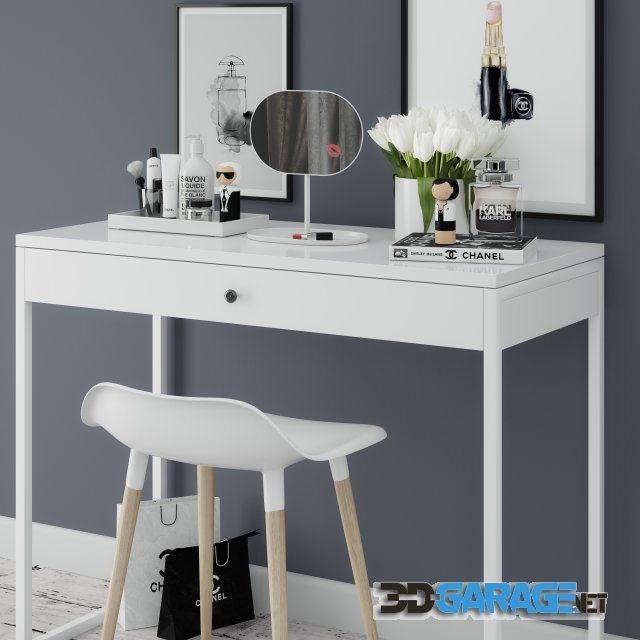 3d-model – Dressing table with decoration