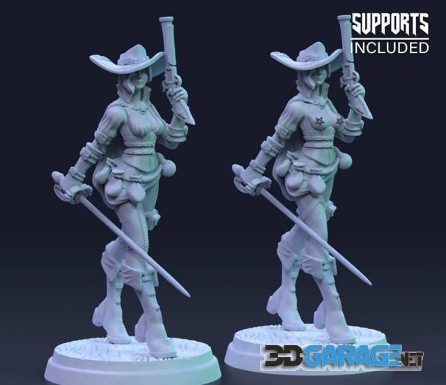 3d-print Model – Elena the Duelist Nude and Normal