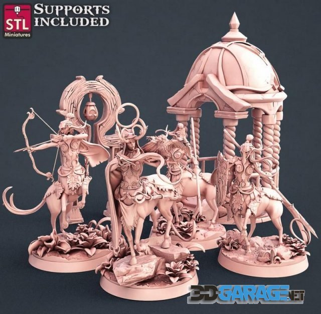 3d-print Model – Elf Centaurs Set