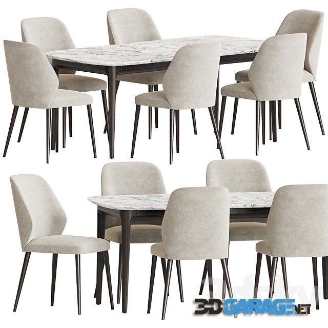 3d-model – Emma Chair Play Table Dining Set