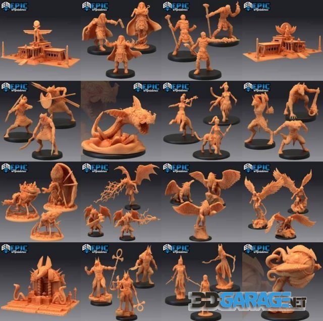 3d-print Model – Epic Minis – Sands of Destiny