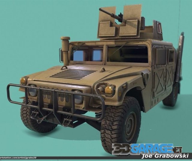 3d-model – Game Ready Humvee PBR