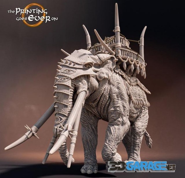 3d-print Model – Giant War Elephant