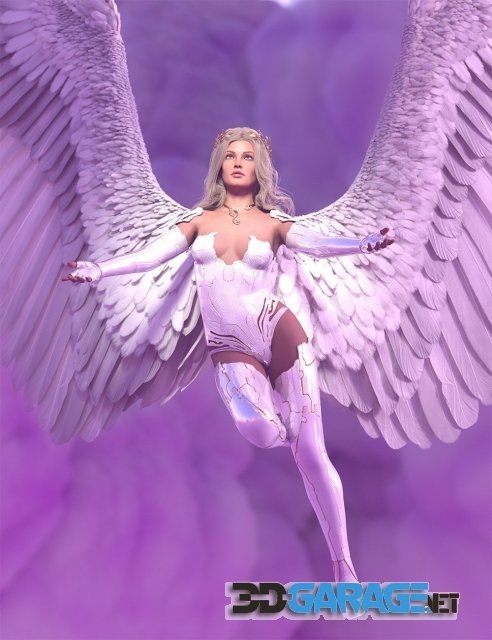 Daz3D – Guardian Angel Hierarchical Poses for Genesis 8.1 Female and Avija Wings